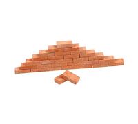 Toddmomy 100 pièces Scale Ceramic Bricks for Model Building and Landscape Small Farm Brick Toy for Miniature Garden and Craft