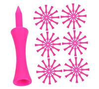 Toddmomy 100 pièces Tees Plastique Résistants pour Entraînement Accessoires pour Garçon Fille Femmes et Hommes Tee Stable pour Simulateur et Pratique
