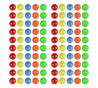 Toddmomy 100Pcs Boules de Billes de Remplacement Colorées en Plastique pour Jeu d'Hippopotames Affamés, Grenouille Gourmande et Dames Chinoises 15Mm