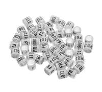 Toddmomy 100pièces Anneaux De Patte pour Pigeons Identifiants Numérotés Anneaux pour Oiseaux Accessoires De Distinction pour Pigeons Étrangers