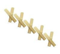Toddmomy 10pcs Anches de Clarinette en Matériau Naturel Faciles à Installer Solide pour Musiciens Professionnels Accessoires Pratiques
