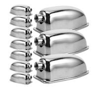 Toddmomy 10pcs Cosses de Tambour en Fer Argenté pour Caisse Claire Design Multifonctionnel et Réglable, Accessoires Pratiques pour Batterie et Percussion