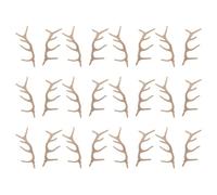 Toddmomy 12 Paires Bois de Cerf à Fabriquer Soi-même, Plastique, Décor | Léger et Portable, Couleur Kaki, Usage Noël, pour Bricolage Festif, Ornement Réaliste, Lot Pratique