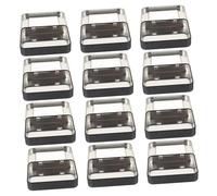 Toddmomy 12 pièces Boîte de Rangement Tôle pour Clés Coffret Métallique Vide avec Fenêtre Transparente et Couvercle Pratique pour Stockage USB et Petits Objets Noir