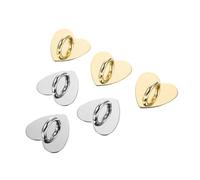 Toddmomy 12 pièces Boucles Cœur pour Coque Téléphone DIY Accessoires Créatifs pour Personnalisation de Coques Or et Argent Ornements Mobiles Pratiques et Durables