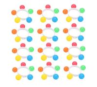 Toddmomy 12 Pièces Bracelet de sonore jouets enfant cloches de bracelet cloches de poignet bracelet jingle bells bracelet grelot hochet enfant Plastique Couleur Aléatoire