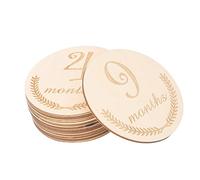 Toddmomy 12 pièces Cartes Mensuelles pour Accessoires Photographie Né Souvenirs Commémoratifs pour Premiers Mois Décor Photo Puériculture Fille Garçon