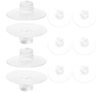 Toddmomy 12 Pièces Clips de Câble à Ventouse Transparents en Silicone | Organisateur Mural Discret, Rainure pour Fil, Réduit les Risques de Chute, pour Crédence Carrelée et Aquarium
