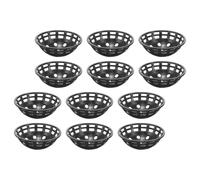 Toddmomy 12 Pièces Coussinet de Fond de Pot de Fleurs en PP Noir, Forme Bol, Maille pour Drainage, Évite la Rétention d'eau, Facile à Utiliser pour Plantes en Pot