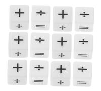 Toddmomy 12 Pièces Dés à Enseignement Arithmétique Accessoires De Jeux De Société Jeux d'apprentissage De La Maternelle Dés D'enseignement des Mathématiques Dés De Jeu Dés Colorés Acrylique