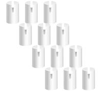 Toddmomy 12 Pièces Écrou de Support de Cordes de Banjo en Os de Bétail Blanc, Compatible Différents Modèles, Facile à Installer pour Accessoires de Banjo