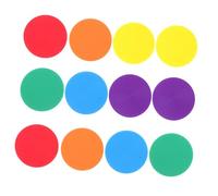 Toddmomy 12 pièces Flat Disc Markers Football Training Pads Markers for Soccer Agility Drills and Adults Classroom Floor Dots