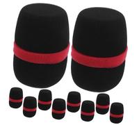 Toddmomy 12 Pièces Housses Microphone Mousse Réutilisables Bruit pour Micro Main Protection Durable pour Interviews Karaoké et Discours