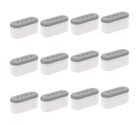 Toddmomy 12 pièces Lot de Tampons Silicone pour Siège de Toilette Pare-chocs pour Bidet Amortisseurs Durables et Anti-éclaboussures pour Abattants Kit de Rechange pour Famille et Hôtel