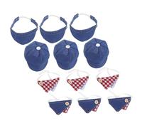 Toddmomy 12 Pièces Mini Beret Caps and Triangular Scarves Set for Small Dolls Lightweight Breathable Toy Accessories for Party Decoration and Doll Outfit Enhancement
