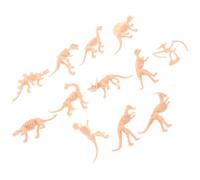 Toddmomy 12 pièces Mini Figurines Dinosaures Squelettes Réalistes Jouets Éducatifs pour Garçon Fille Décor Préhistorique