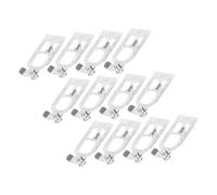 Toddmomy 12 Pièces Pallet Rack Safety Pins Heavy Duty Teardrop Self-Locking Shelf Support Pegs for Secure Storage Shelves