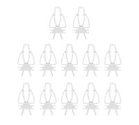 Toddmomy 12 Pinces pour Nourrir Oiseaux et Perroquets, Plastique Solide, 12 Pièces, Clip Alimentation Fruits et Légumes pour Cage, Accessoire pour Mangeoire Oiseaux Jardin