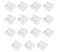 Toddmomy 15 Pièces Clips pour Couvercle D'aquarium, Supports de Couvercle D'aquarium en Acrylique, Haute Transparence, Support Sûr Poissons, pour Verre 7 à 8mm, Aquarium et Fish Tank,