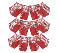 Toddmomy 15 Pièces Mini Cage Modèle Animalier Accessoires de Clôture pour Petits Animaux Décor Miniature Pirate pour Diorama de Table de Simulation Réaliste