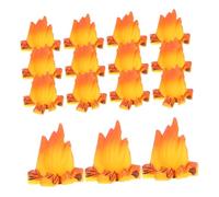 Toddmomy 15 pièces Miniature Campfire Résine Décor de Réaliste pour Maison de Poupée Décoration Chaleureuse pour Bureau Étagère et Fête