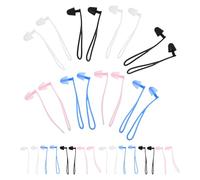 Toddmomy 16 Paires de Bouchons D'oreilles en Silicone Étanches pour Natation avec Corde, Souples et Confortables, Protection L'eau pour Hommes et Femmes