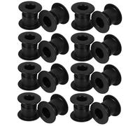 Toddmomy 16 Pièces Roulement De Machine De Football Palier Fournitures De -Foot De Football, Foot Douilles De -Foot Ours Canne à Pêche Bague Partie pour Noir