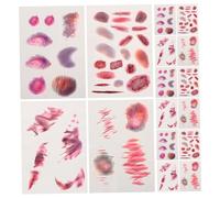 Toddmomy 16feuilles Temporaires Halloween Autocollants Maquillage Cicatrices Zombies Réalistes Fausses Blessures Ecchymoses