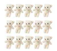Toddmomy 18 Pièces Mini Ours en Peluche Petit Ours De Poche Petits en Peluche Cotillons pour Décorations De Mariage Baby Shower