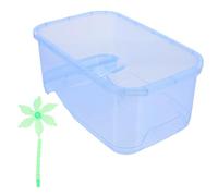 Toddmomy 1ensemble Boîte De Nourriture pour Tortue Réservoir Plastique pour Reptiles pour Élevage De Tortues Et Nourrissage Amphibiens Modèle Couleur Bleue