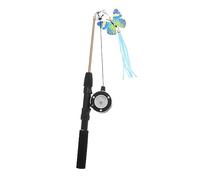 Toddmomy 1ensemble Canne à Interactive pour Chat avec Tête Plumes Jouet Stimulant pour Chats pour Renforcer Le Lien Entre Le Propriétaire Et Animal