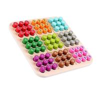 Toddmomy 1ensemble Jeu De Sudoku Bois pour Éducatif pour Développement Cognitif Et Concentration Jouet Mathématique Et Pratique à Emporter