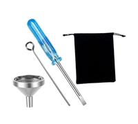 Toddmomy 1ensemble Mini Kit De Remplissage pour Urnes Acier Ensemble avec Entonnoir Vis Et pour Bijoux De Crémation Et Pendentifs à