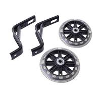 Toddmomy 1ensemble Roues Auxiliaires Lumineuses Et Silencieuses Pour Garçon Fille Avec Support Équilibre Et Sécurité Pour Vélo Noir