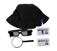 Toddmomy 1Ensemble Set de Accessoires pour Jeu de Rôle Déguisement Complet Chapeau Lunettes et Loupe pour Activités Thématiques et Cosplay