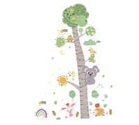 Toddmomy 1ensemble Stickers Muraux Autocollants Animaux Cartoon Pour Garçon Fille Toise Décorative Pour La Garçon Fille Et Décorer