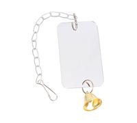 Toddmomy 1Pièce Cage à Oiseaux avec Miroir et Cloche pour Perroquet Ornement Décoratif pour Oiseaux Accessoire Interactif pour Maison et Magasin