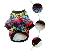 Toddmomy 1pièce Costume Halloween pour Chien Imprimé Crâne Vêtements pour Animaux XS