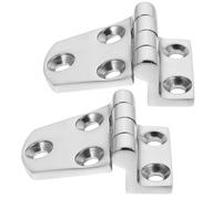 Toddmomy 2 Charnières de Porte Épaissies en Acier Inoxydable 316 Dimensions 54X37 MM Charnières Robustes à Paumelle pour Portail Yacht et Usage Domestique