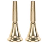 Toddmomy 2 embouchures dorées pour cor d'harmonie - Embouchures de rechange de 6,6 cm pour instruments en cuivre - Accessoire de précision en métal pour les performances d'orchestre