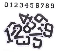 Toddmomy 2 Ensembles Autocollants Numériques pour Vêtements Set de Autocollants Chiffres Thermocollants Diy pour T Shirts Accessoires pour Personnaliser Vos Tenues Créer un Style Unique