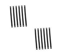 Toddmomy 2 Ensembles Ceinture d'arbre Rainurée Usine Sangle d'attache d'arbre Balançoires Standes De Soutien d'arbre Sangle De Piquet d'arbre Acier Inoxydable Noir 6 Pièces * 2