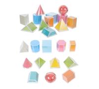 Toddmomy 2 Ensembles Jeu de Blocs Géométriques Éducatifs Transparente Modèles Démontables pour Garçon Fille Enseignement Ludique des Formes et Solides Mathématiques