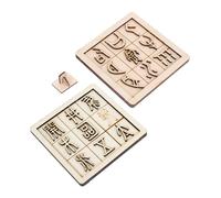 Toddmomy 2 Ensembles Jouets Éducatifs Bois pour Garçon Fille Outil Impression de Chinois pour Apprentissage des Écritures Anciennes et Démonstration DIY