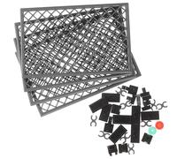 Toddmomy 2 Ensembles Kit Clôtures Militaires pour Garçon Fille Accessoires de Jeu de Scène Construction de Base Défensive DIY Éducatif Garçon Fille Filet de Protection Robuste