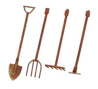 Toddmomy 2 Ensembles Mini Outils Jardinage Miniatures pour Décoration de Jardin Kit pour Bricolage Scènes Miniatures et Accessoires Réalistes pour Aménagement Extérieur