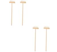Toddmomy 2 Ensembles Mini Râteaux Zen Outils De Décoration pour Mini Jardin Zen Accessoires De Jardinage pour Garçon Fille Râteau À Quatre Dents pour Créativité Jardinage 2 Pièces * 2