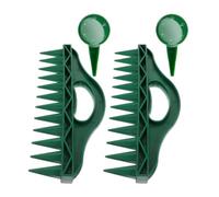 Toddmomy 2 Ensembles Plantoir à Graines Manuel Vert en Plastique, Outil de Jardinage Fiable pour Creuser des Trous Le Sol, Économiseur de Travail pour Jardins et Pépinières
