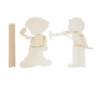 Toddmomy 2 Kits de théâtre d'ombres Chinois à Faire soi-même : Accessoires de théâtre de Table artisanaux pour Contes et activités en Classe.