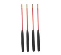 Toddmomy 2 Paires Bâtons de Diabolo Chinois Solides Poignée Antidérapante Tige Tête Cuivre Équilibrée Accessoire de Jonglage de Remplacement Lot